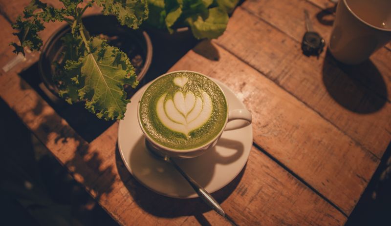 Tatte matcha ceremonial grade green tea latte